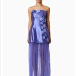 Oleander Strapless Maxi Dress